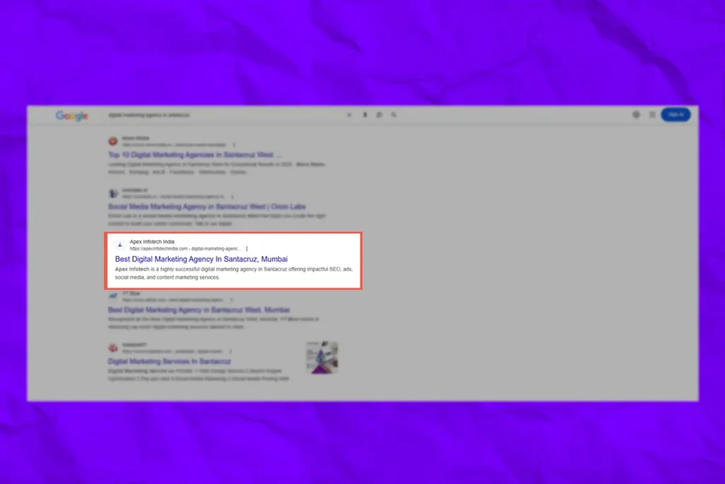 10 SEO Strategies For 2025 6 (Our location page ranks at Position 7 in just 3 days of posting)