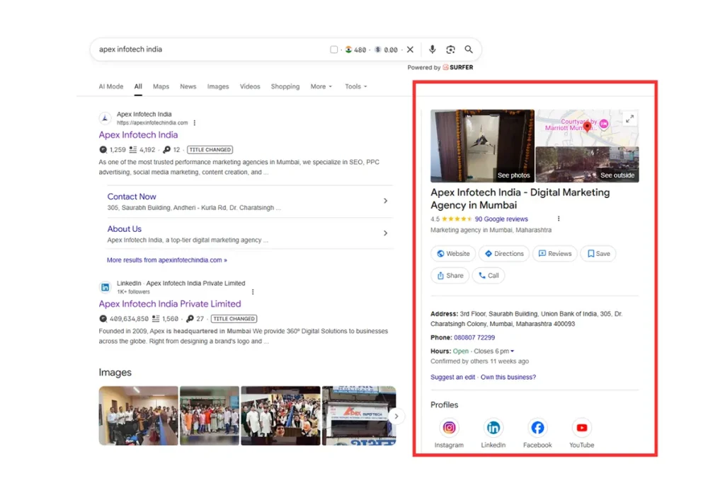 Local Business Schema Screenshot 
