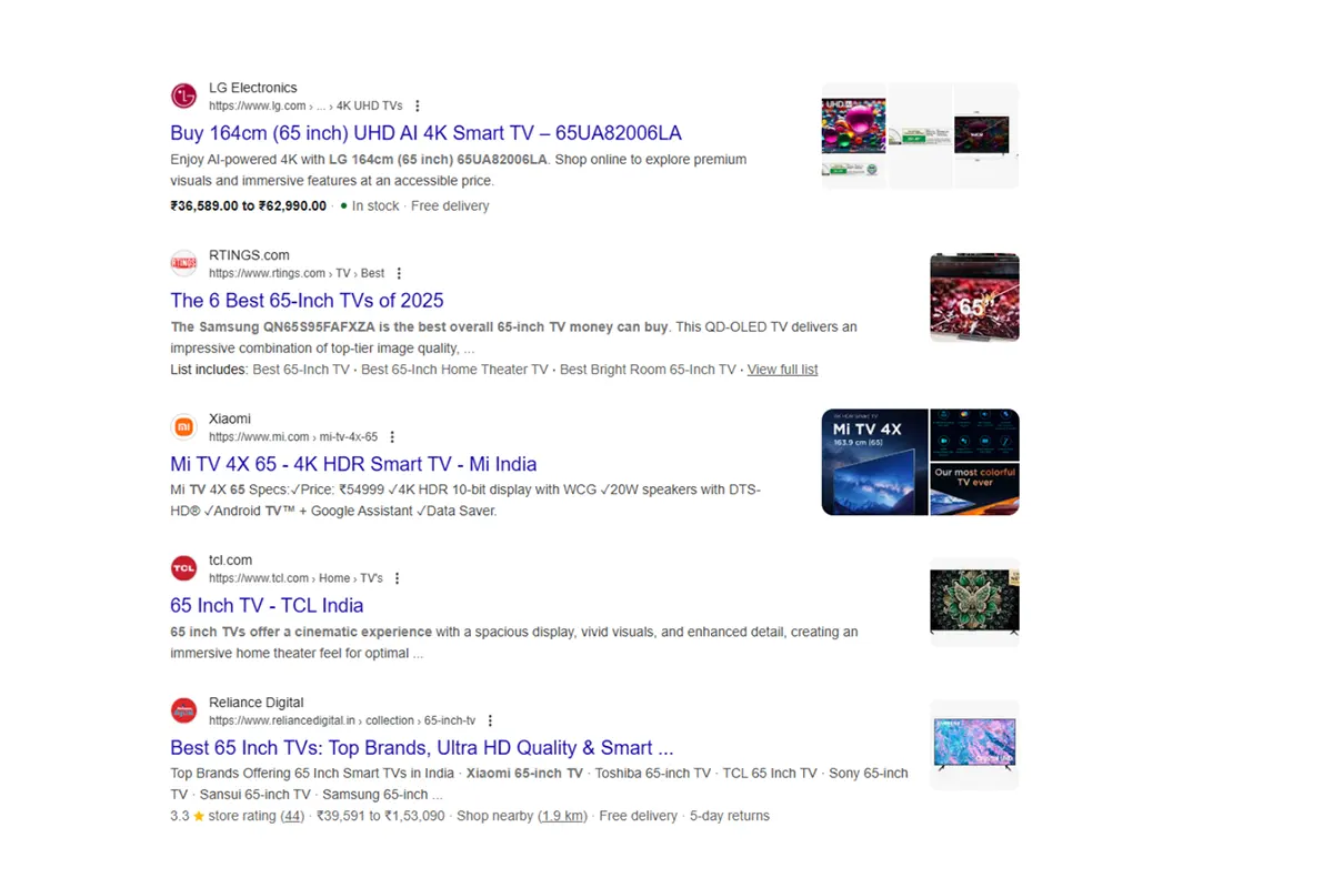 Product Schema screenshot